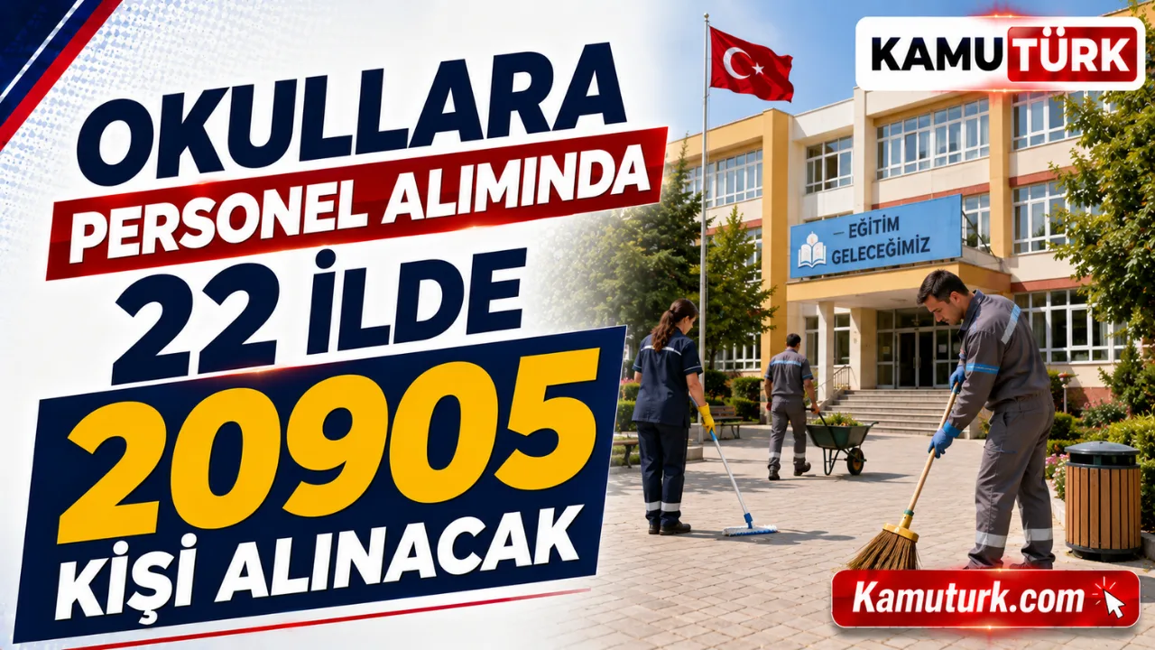 Okullara Personel Alımında Dev Alım 22 İlde 20905 Kişi Alınacak