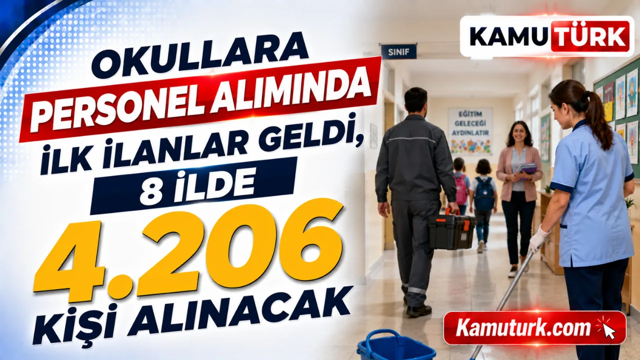 Okullara Personel Alımında İlk İlanlar Çıktı, 8 İlde 4.206 Kişi Alınacak