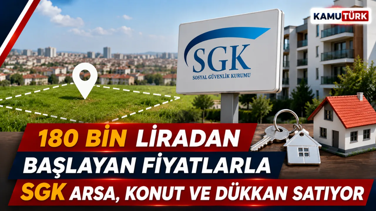 180 Bin Liradan Başlayan Fiyatlarla SGK Arsa, Konut ve Dükkan Satıyor