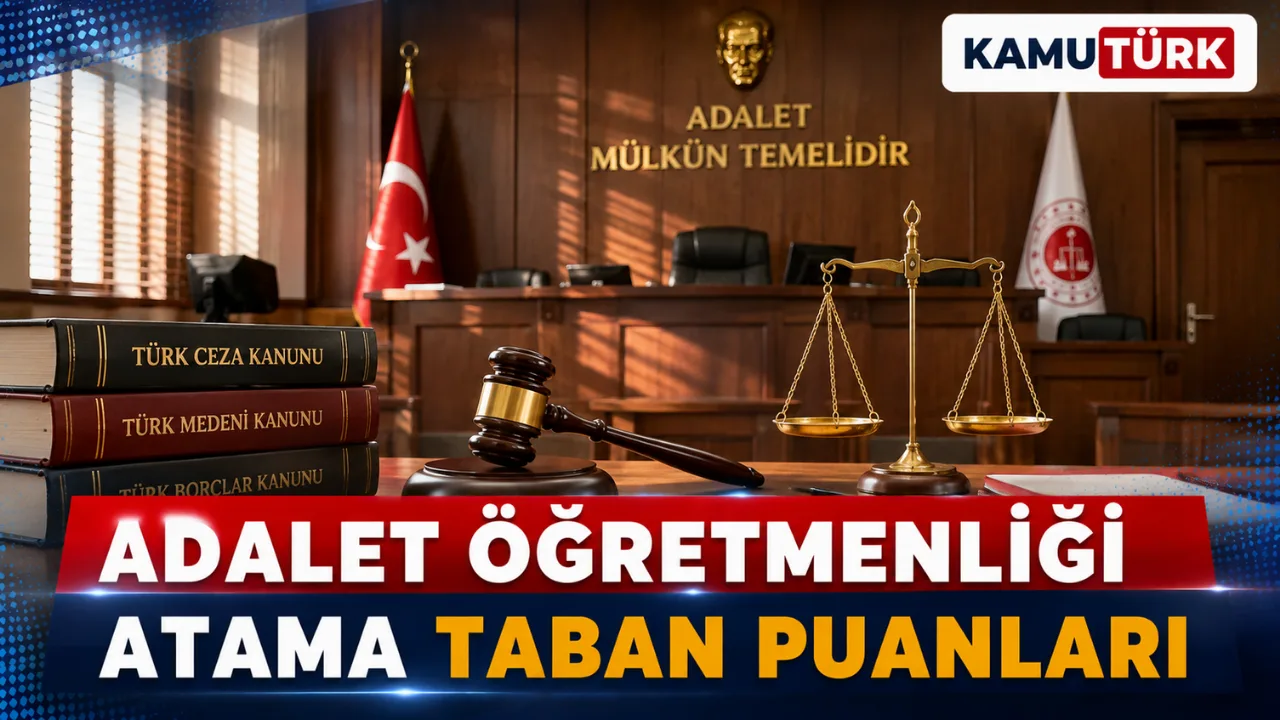 Adalet Öğretmenliği KPSS Atama Taban Puanları (Son 11 Yıl)
