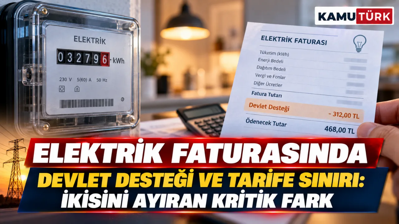 Elektrik Faturasında Devlet Desteği ve Tarife Sınırı: İkisini Ayıran Kritik Fark