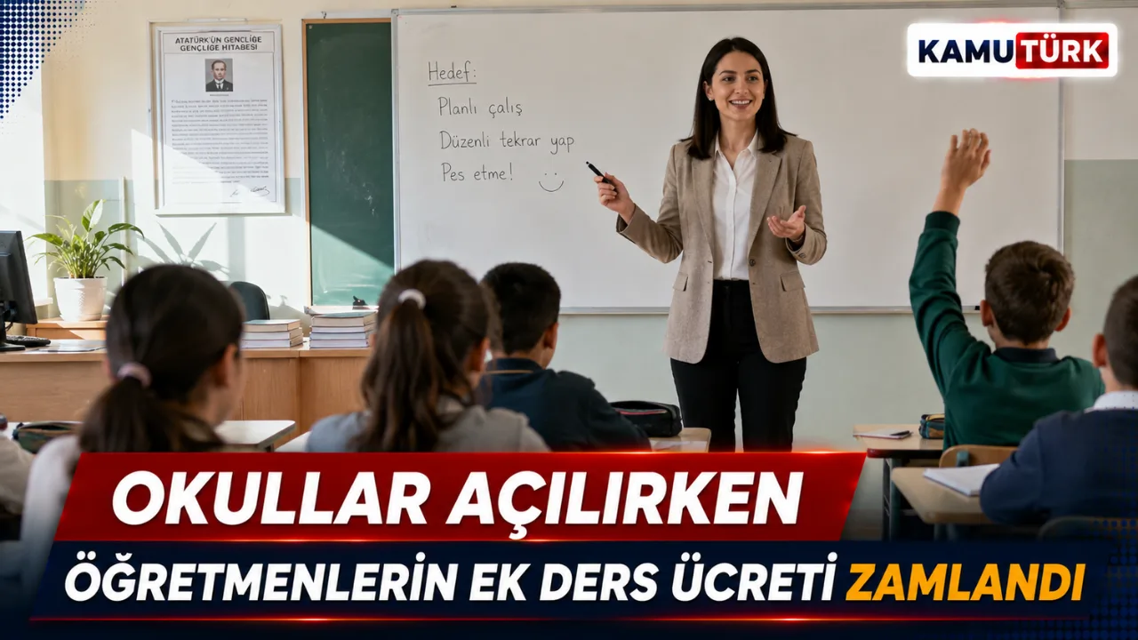 Okullar Açılırken Öğretmenlerin Ek Ders Ücreti Zamlandı