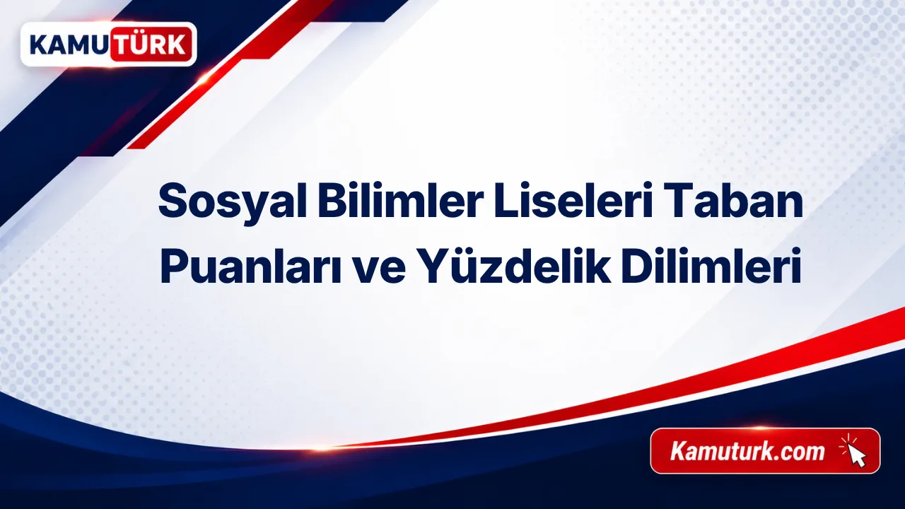 Sosyal Bilimler Liseleri 2027 LGS Taban Puanları (Son 6 Yıl)