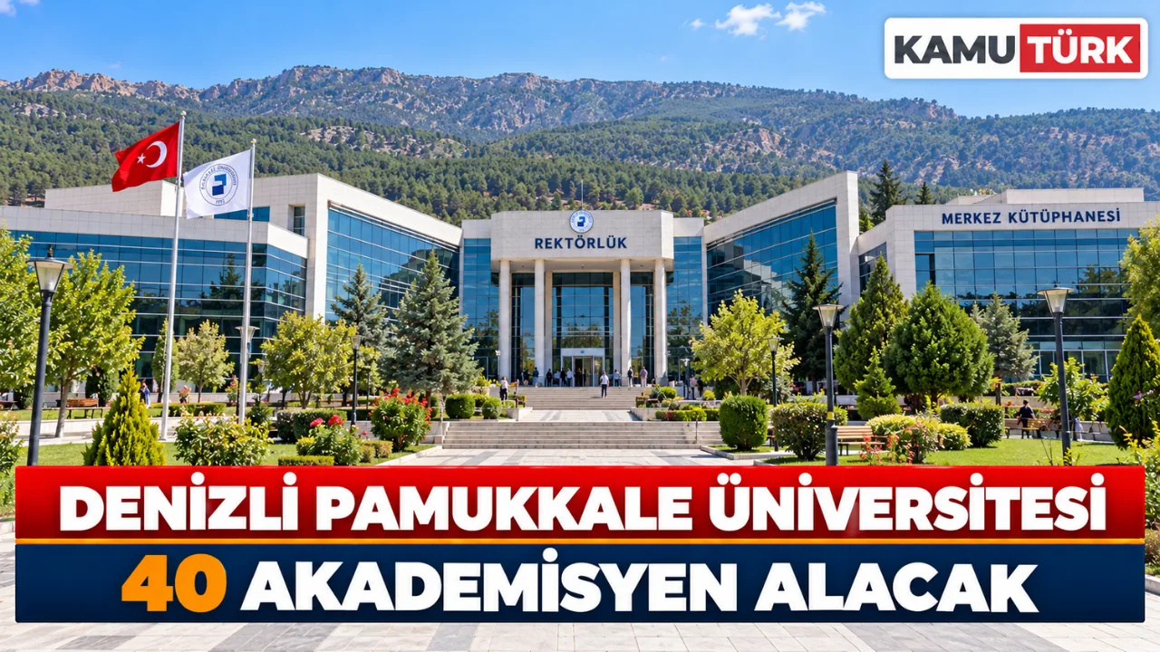 Denizli Pamukkale Üniversitesi 40 Akademisyen Alacak