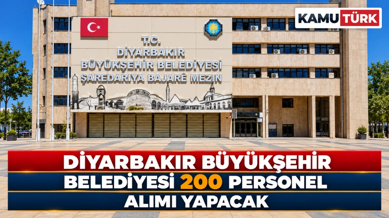 Diyarbakır Büyükşehir Belediyesi 200 Personel Alımı Yapacak