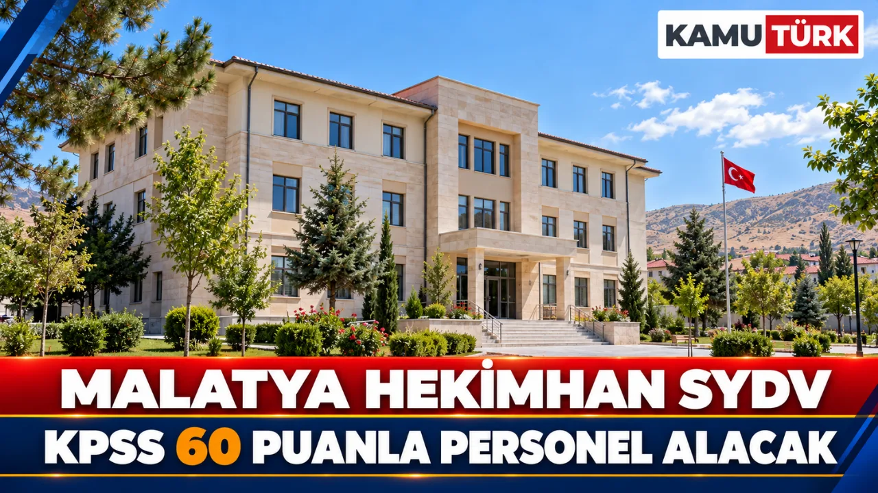 Malatya Hekimhan SYDV KPSS 60 Puanla Personel Alacak